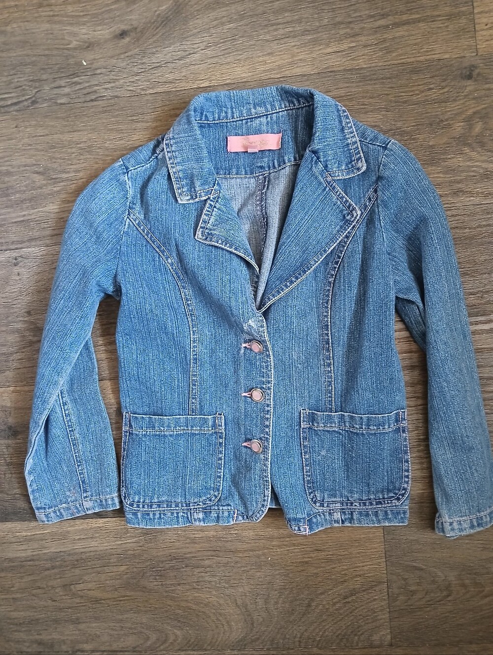 Vintage Y2K Girls Bongo Denim Blazer Jacket. 